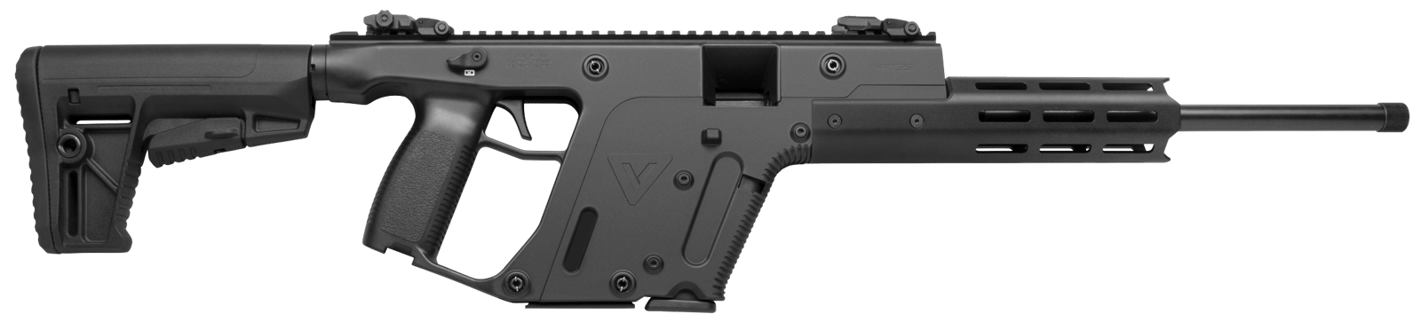 Kriss USA KV22CBL00 Vector CRB Gen2 Full Size 22 LR 10+1 16" Black Nitride Threaded Barrel, Black Picatinny Rail Aluminum Receiver, M-LOK Handguard, Black 6 Position Collapsible Synthetic Stock, Black