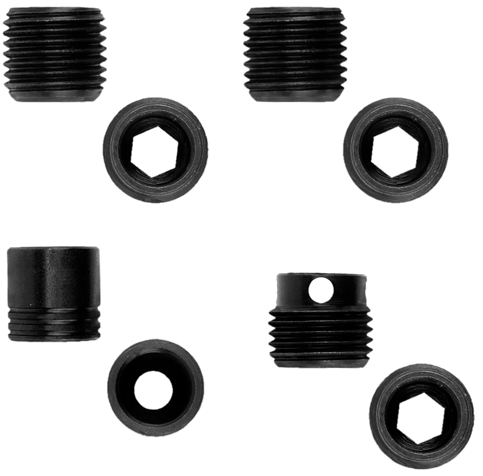 GrovTec US Inc GTHM289 Heavy Duty Push Button Bases  Black Steel To Stock Mount (2) 1 PK