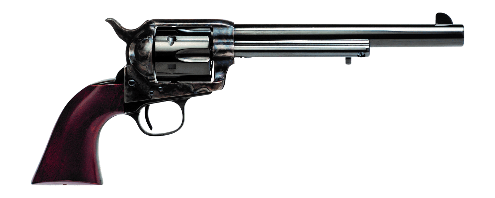 Cimarron PP514M00HN9K U.S. Calvary Buffalo Soldier 45 Long Colt 6 Shot 7.50" Blued Barrel & Cylinder, Color Case Hardened Steel Frame, Walnut Grip, Exposed Hammer, US Markings