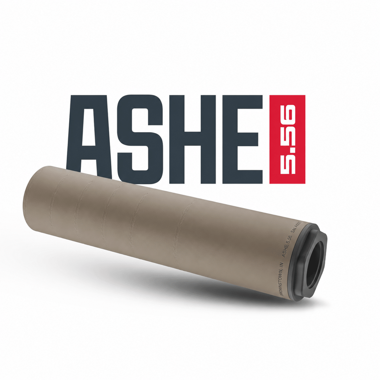 ONE HORSE ASHE 5.56 TITANIUM SUPPRESSOR FDE