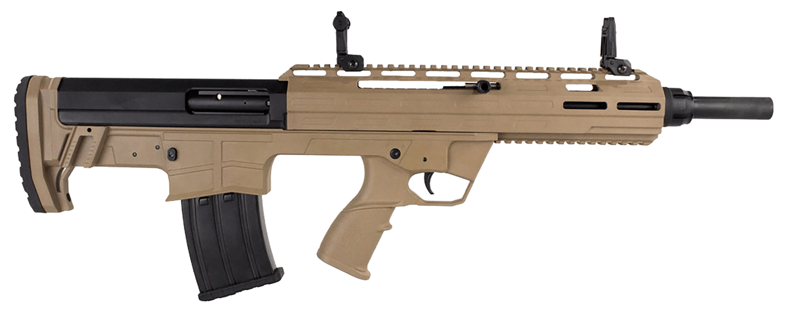 Tokarev USA 21000128 TBP  12 Gauge 3" 5+1 18.50", FDE, Cheek Riser Compatible Bull-Pup Stock, Flip-Up Sights, 3 Chokes