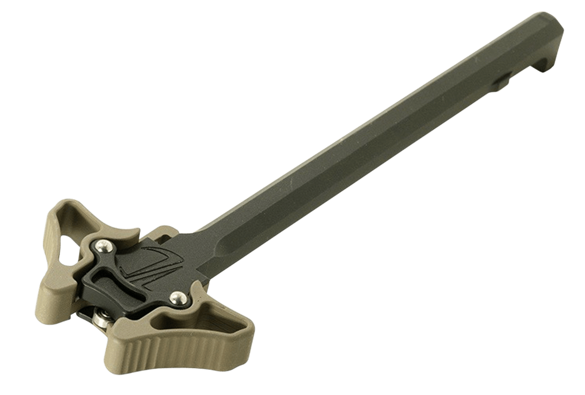 TIMBER CREEK OUTDOOR INC EMAMBICHFDE Enforcer Mini Ambidextrous Charging Handle AR-Platform Flat Dark Earth Cerakote Aluminum