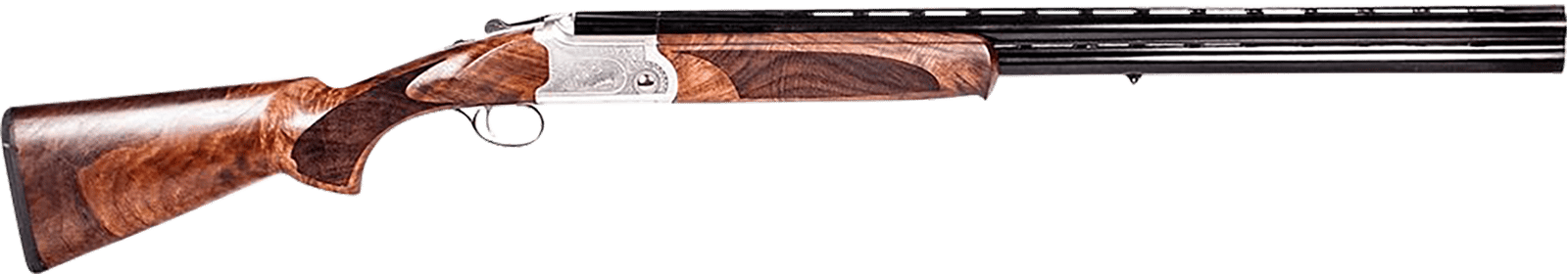 ATI ATIGKOF410SV Cavalry  410 Gauge Break Open 3" 2rd, 26" Matte Blued Over/Under Vent Rib Barrel, Silver Engraved Aluminum Receiver, Fixed Oiled Turkish Walnut Walnut Stock