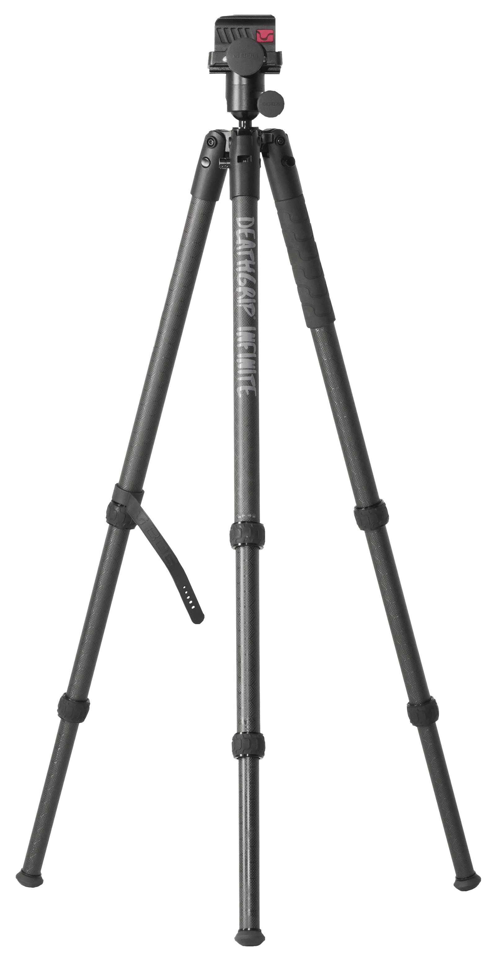 Bog-Pod 1163389 DeathGrip Infinite Tripod, Carbon Fiber with Black Finish, Ball Head Mount, Hybrid Foot & DeathGrip Clamping System 6.5"-59"