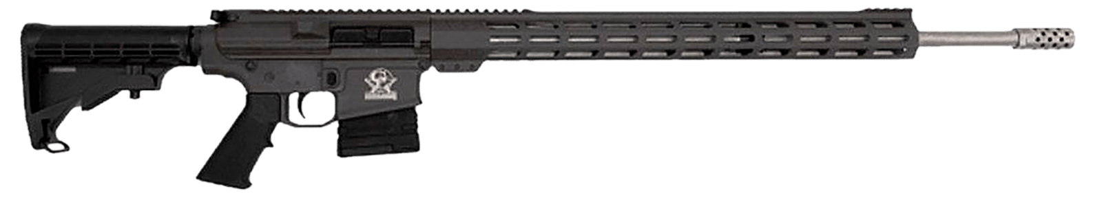 Great Lakes Firearms GL10243SSTNG GLFA  243 Win 5+1 24" Stainless Threaded Barrel, Tungsten Cerakote Picatinny Rail Aluminum Receiver, Adjustable Black Synthetic Stock, Mil-spec Polymer Grip