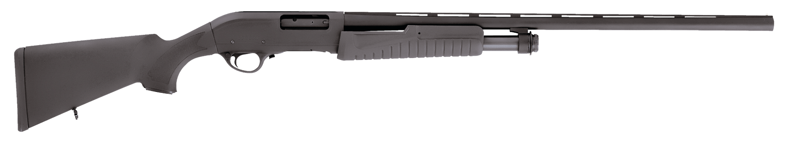 Escort HEFH12280501 Field Hunter  Full Size 12 Gauge Pump 3" 4+1 28" Black Vent Rib Barrel, Black Anodized Aluminum Grooved Receiver, Fixed Black Synthetic Stock, Right Hand