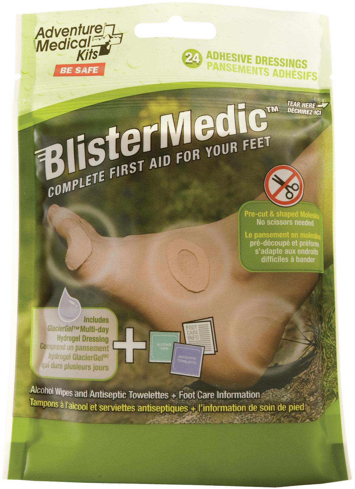 Adventure Medical Kits 01550667 Blister Medic Kit Blister Prevention Brown 24 Precut Shapes