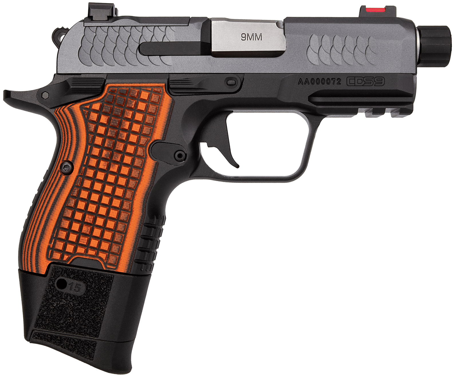 Kimber Mfg.,inc 3600004 CDS9  9mm 15rd 3.64" Black KimPro II Optic Ready Stainless Steel Slide Gray KimPro II G10 Grip