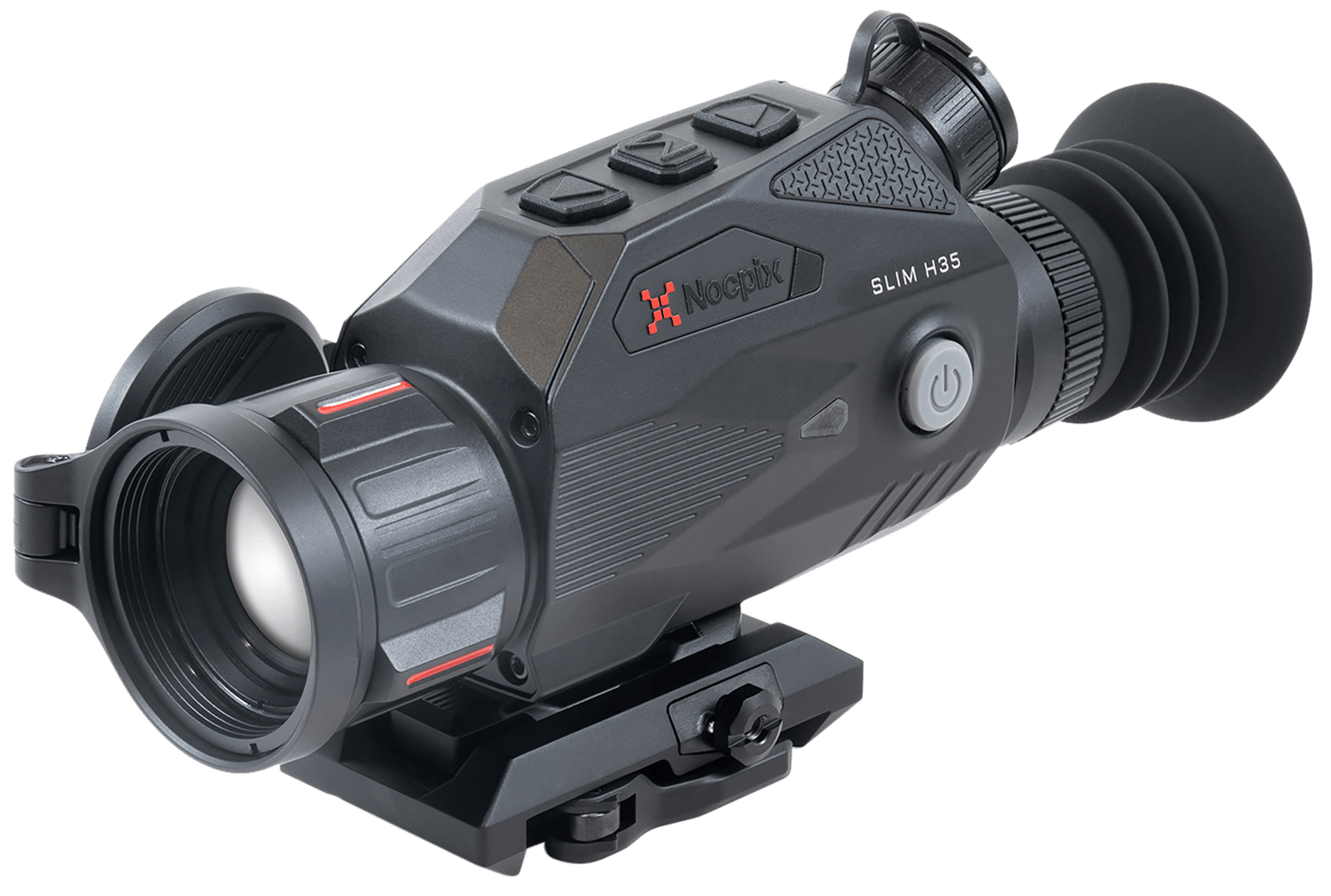Nocpix SLIMH35 Slim H35 Thermal Mountable Weapon Sight Black 2x35mm, 640x512 12 Microns 60 Hz Resolution, Zoom Digital 4x