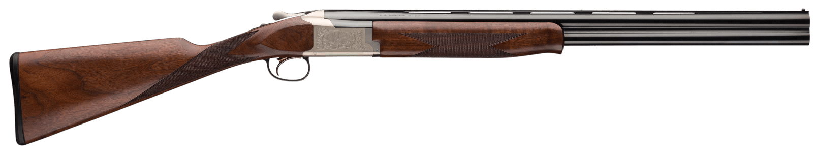 Browning 0180764005 Citori 725 Feather Superlight 12 Gauge 26" Barrel 2.75" 2rd, Blued Barrels, Silver Nitride Finished Engraved Receiver, Black Walnut Straight Grip Stock, Schnabel Forearm