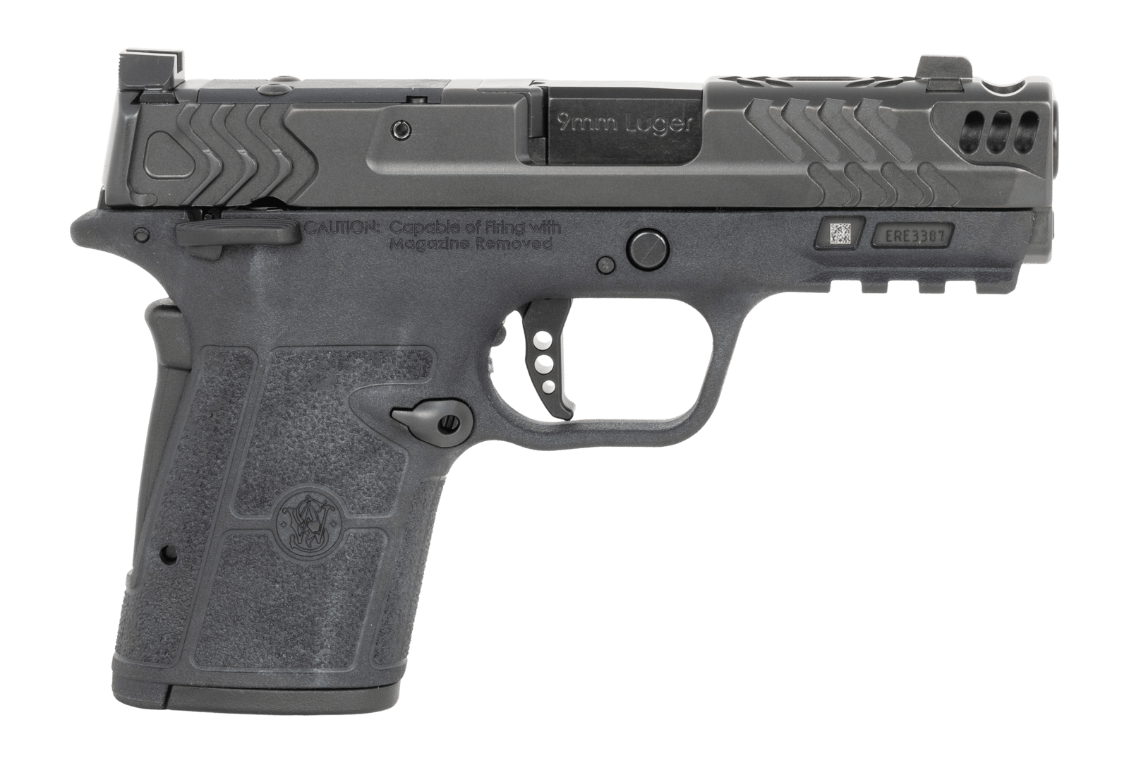 Smith & Wesson 14412 Performance Center Equalizer Micro-Compact Frame 9mm Luger 10+1 3.68" Black Armornite Stainless Steel Barrel & Optic Ready/Ported/Serrated Slide, Black Polymer Frame w/Picatinny R