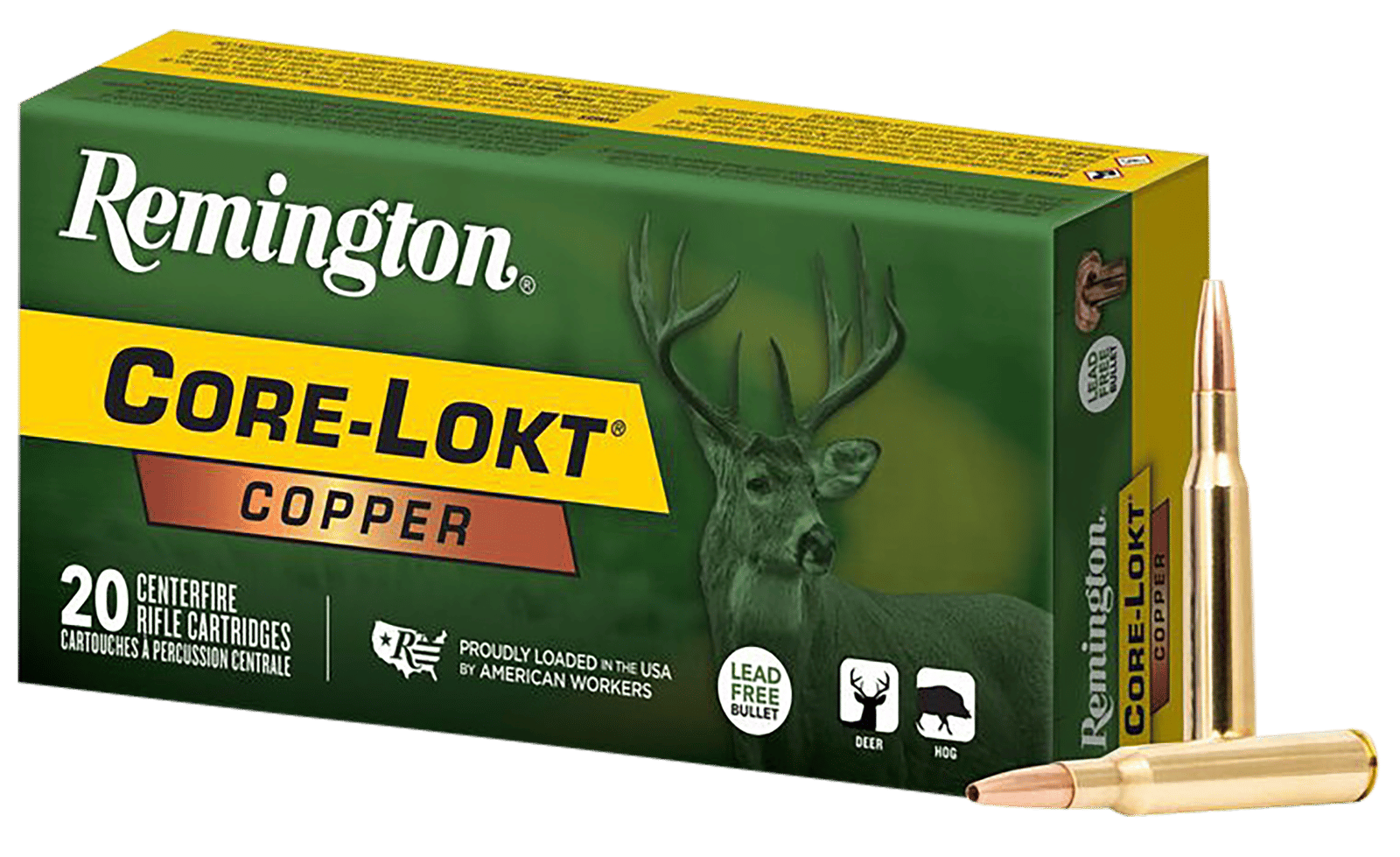 Remington Ammunition R27856 Core-Lokt Copper 243Win 85gr Copper Hollow Point 20 Per Box/10 Case