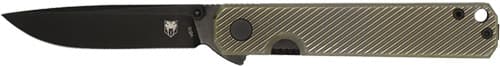 COBRATEC BLACKJACK FOLDER 3" G-10 BLACK TITANIUM BRZ SCALE<