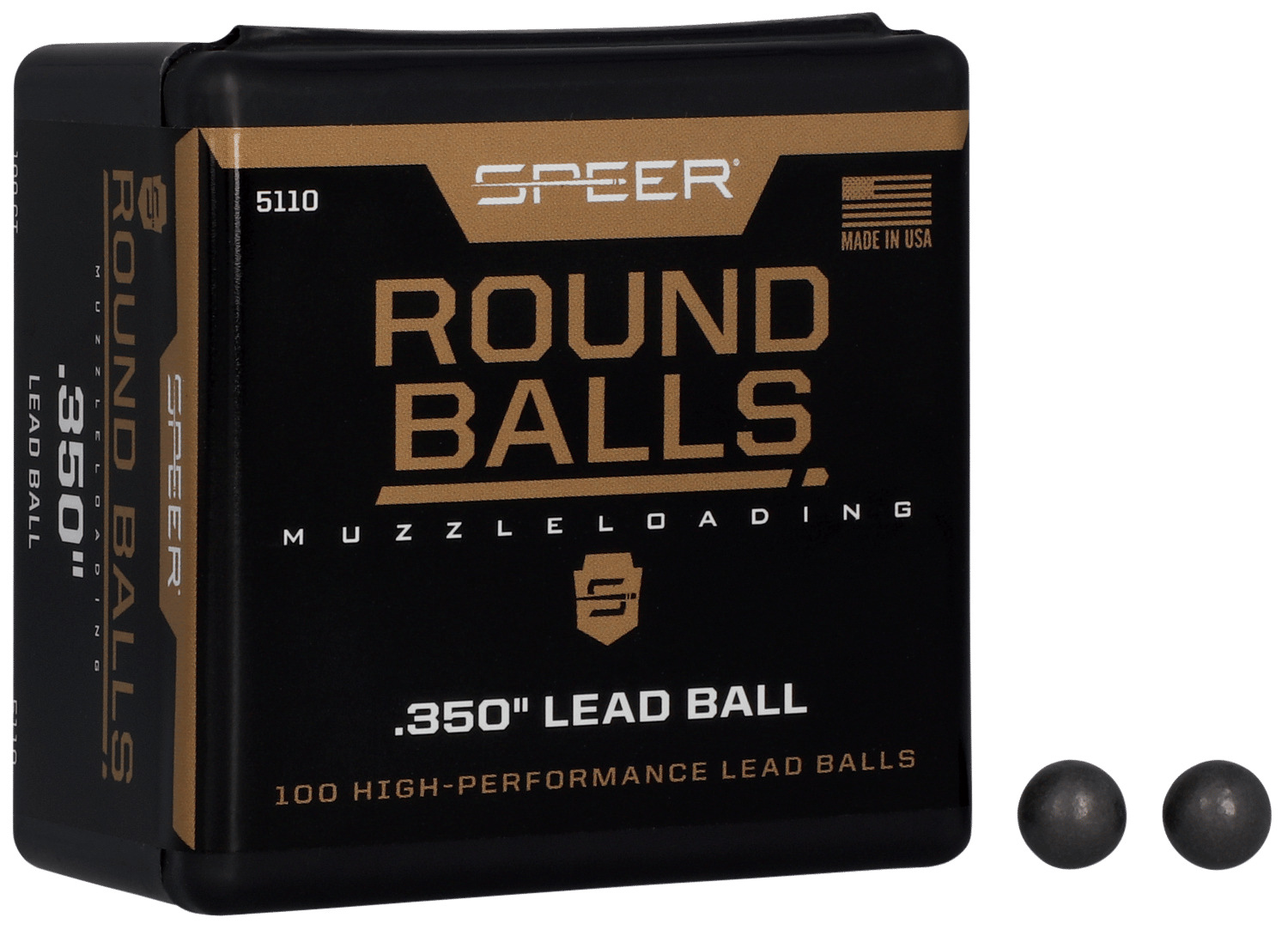 Speer 5110 Lead Balls  36Cal Lead Ball 64gr 100 Per Box/5 Case