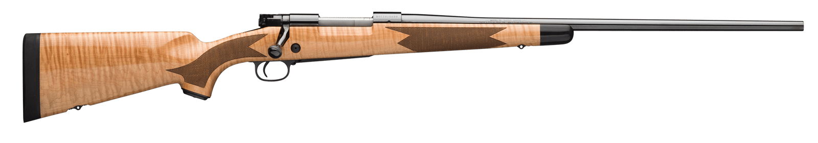Winchester Repeating Arms 535218228 Model 70 Super Grade 30-06 Springfield Caliber with 5+1 Capacity, 24" Barrel, High Polished Blued Metal Finish & Gloss AAA Maple Stock Right Hand (Full Size)