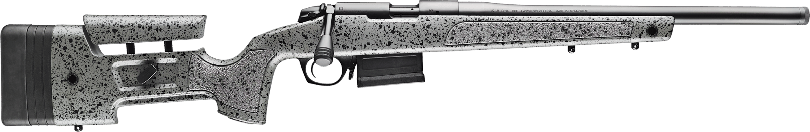 Bergara Rifles B14R001 B-14 Trainer Full Size 22 LR 10+1 18" Matte Blued Matte Barrel & Receiver, HMR w/Adj Cheek Piece Black Fleck Gray Synthetic Stock, Right Hand