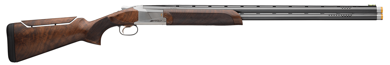 Browning 0180027010 Citori 725 Pro Sporting 20 Gauge 2.75" 2rd 30" Blued Ported Barrels, Silver Nitride Finished Engraved Receiver With Gold Accents, Black Walnut Stock With Pro Fit Adjustable Comb