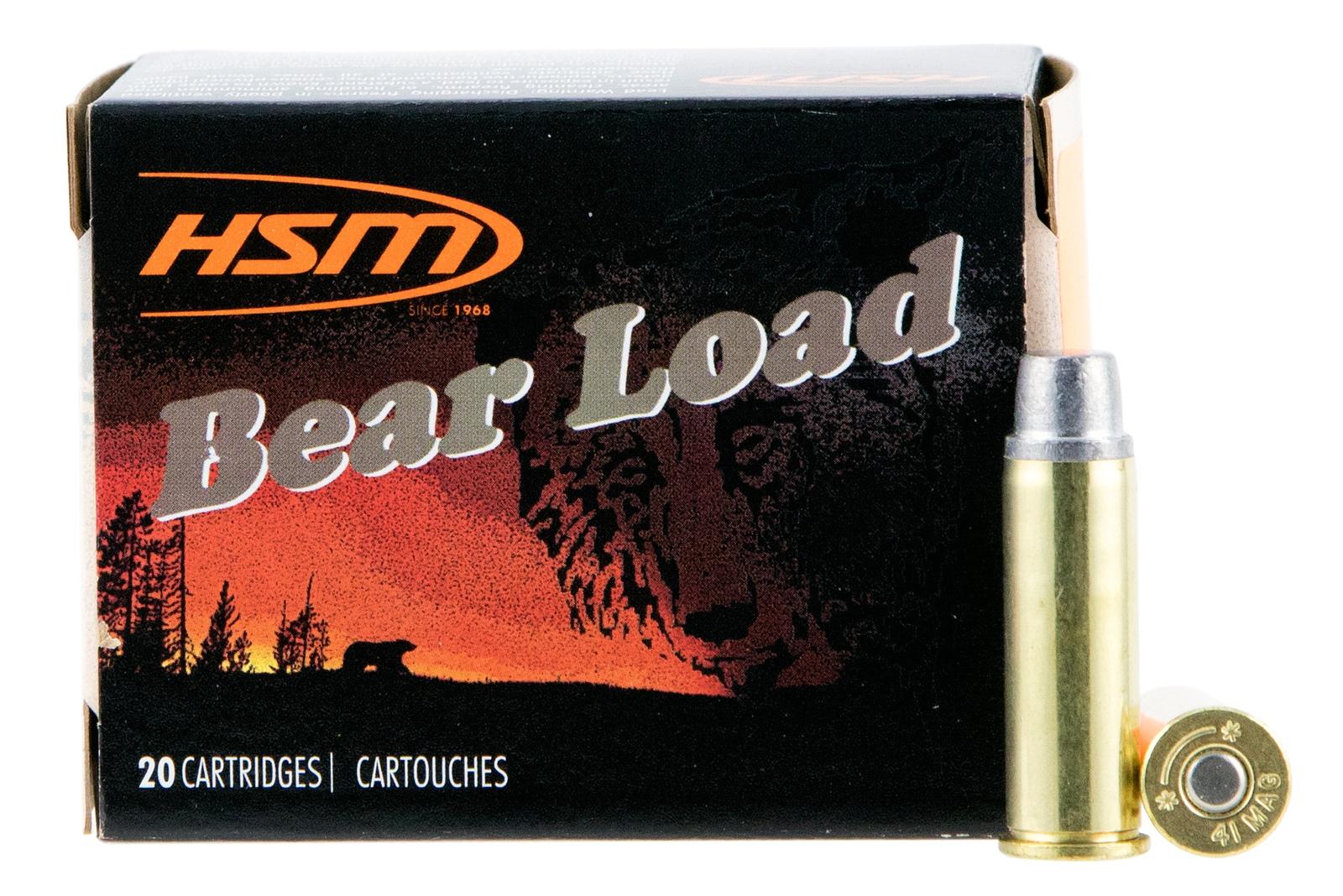 HSM 414N20 Bear Load  41 Rem Mag 230 gr Semi Wadcutter 20 Per Box/ 20 Case