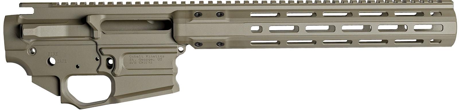 Cobalt Kinetics CKPROSET98FDE CK-Pro Receiver Set 9.8" FDE