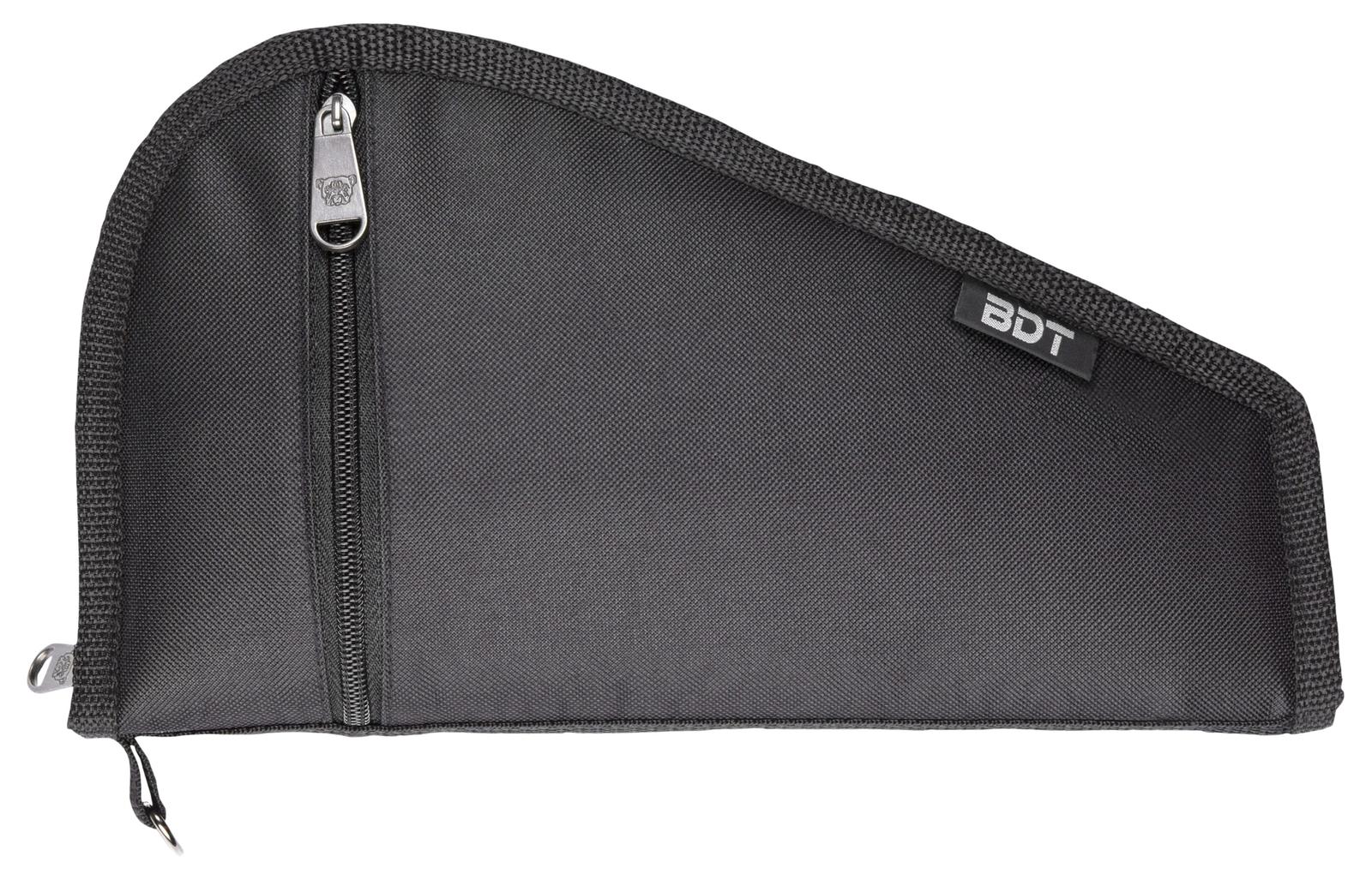 Bulldog BDT619B Deluxe Pistol Case With Pocket & Sleeve, Black Water-Resistant Outer Shell, Impact-Resistant Padding, Heat-Resistant Quilted Lining 9"L x 6" H