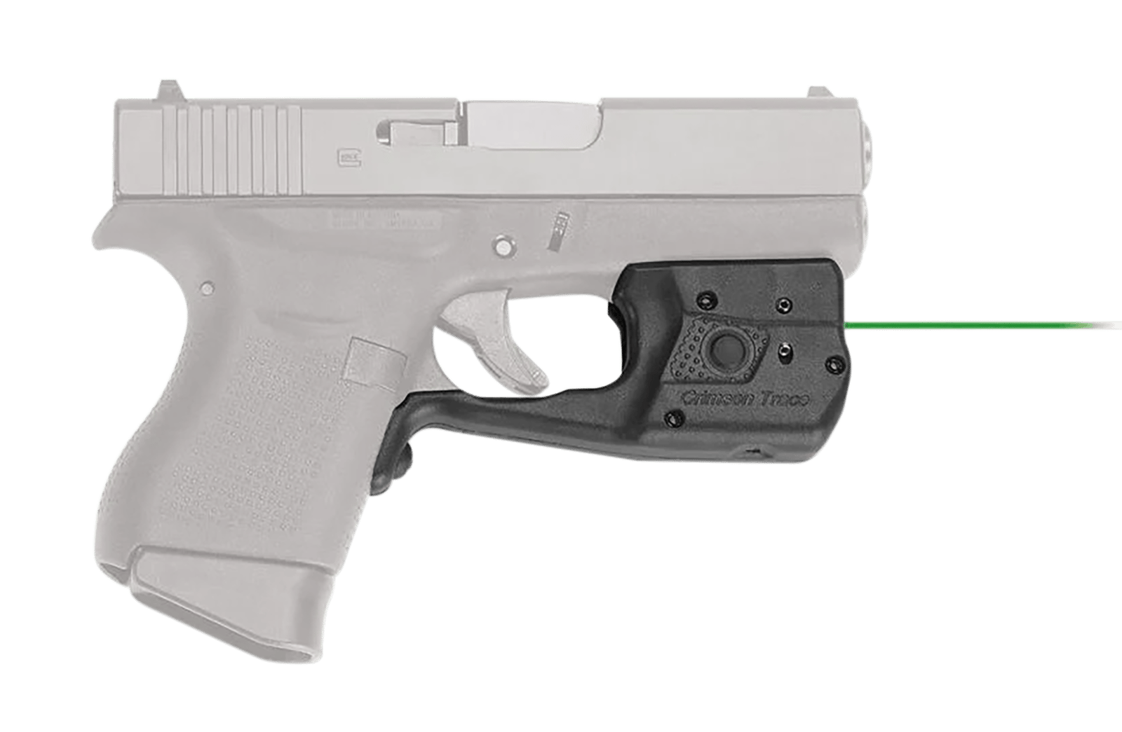 Crimson Trace 0158601 Laserguard Pro Compatible w/Glock 42/43/43X/48, Green Laser/White Light