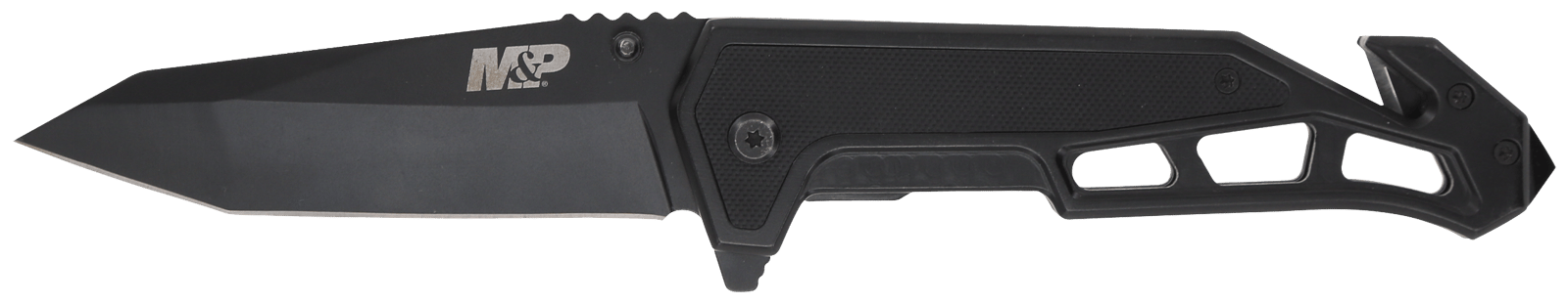 Smith & Wesson Knives 1160826 M&P Body Guard Folding Plain Black 8Cr13MoV SS Blade 5.26" Black Steel/G10 Handle Includes Pocket Clip