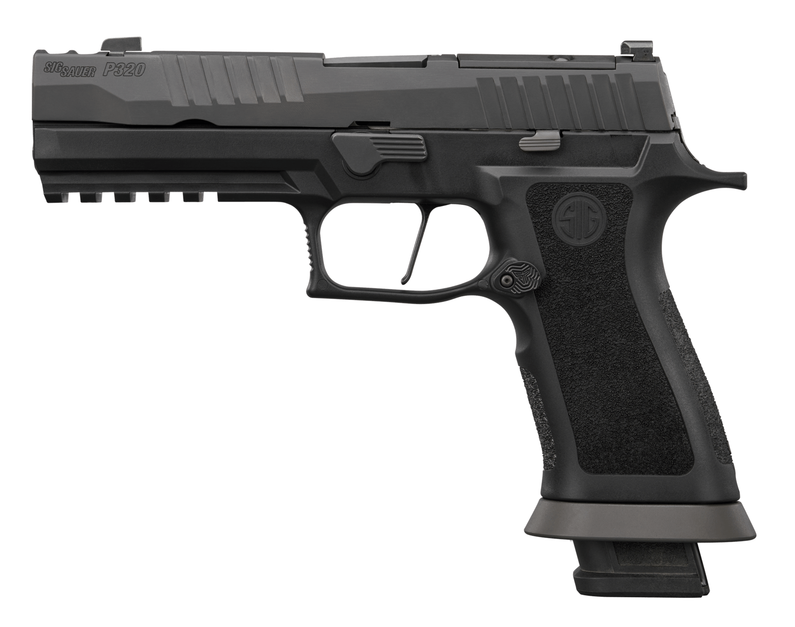 Sig Sauer 320XF9MOD10 P320 M.O.D. Full Size 9mm Luger 10+1 3.90" Black Barrel, Matte Black DLC Stainless Steel Optic Ready/Ported/Serrated Slide, Black Stainless Steel Frame w/Picatinny Rail, M.O.D. X