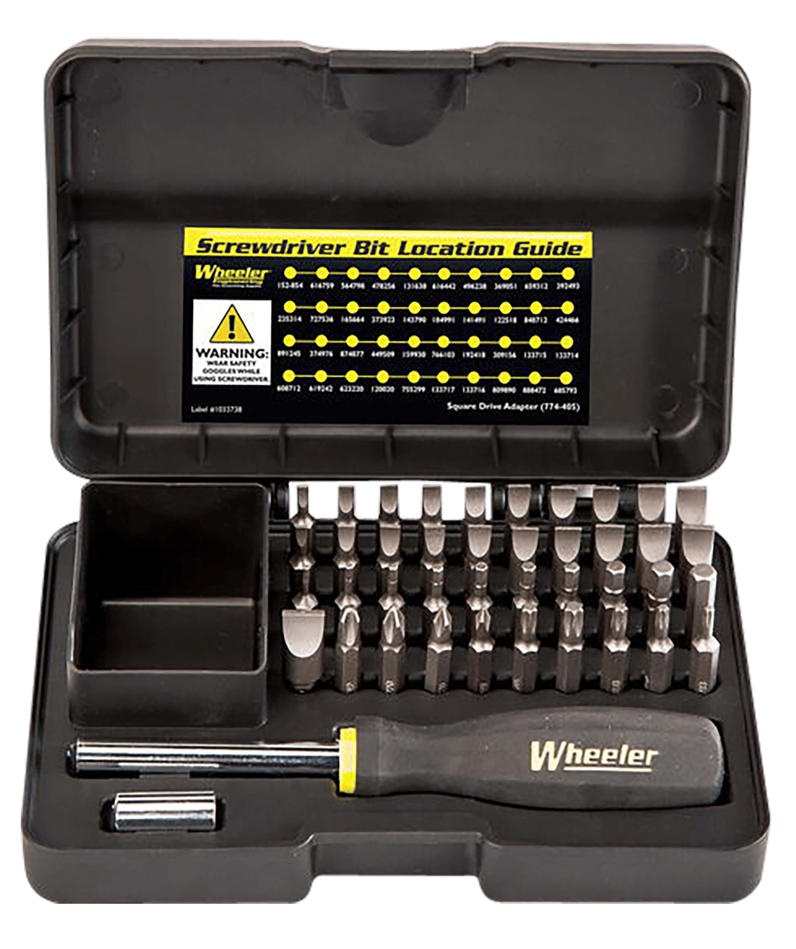 Wheeler 4001006 Gunsmithing Screwdriver Set Black 43 Pieces