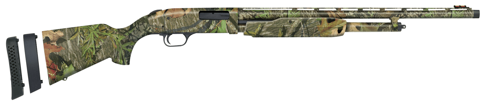 Mossberg 54157 500 Super Bantam Compact 20 Gauge Pump 3" 5+1 Overall Mossy Oak Obsession 22" Vent Rib Barrel, Steel Receiver & Adj LOP Mossy Oak Obsession Synthetic Stock, Right Hand, XF Turkey Choke