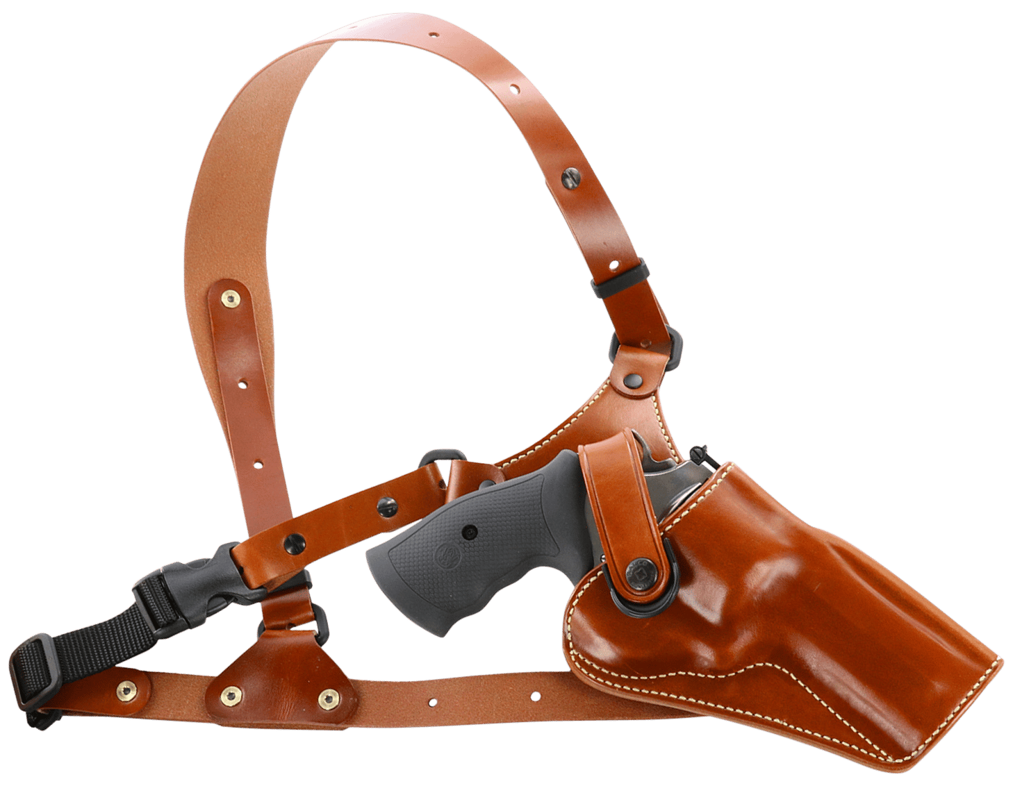 Galco GA170 Great Alaskan Chest Holster Fits Chest Up To 54" Tan Leather Shoulder/Torso Strap Fits S&W X Frame 500 4" Right Hand