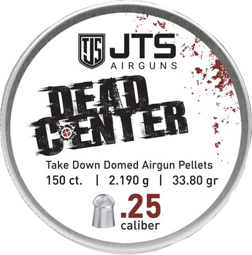 JTS PELLETS DEAD CENTER 25 CAL DOMED 33.80 GR 150CT