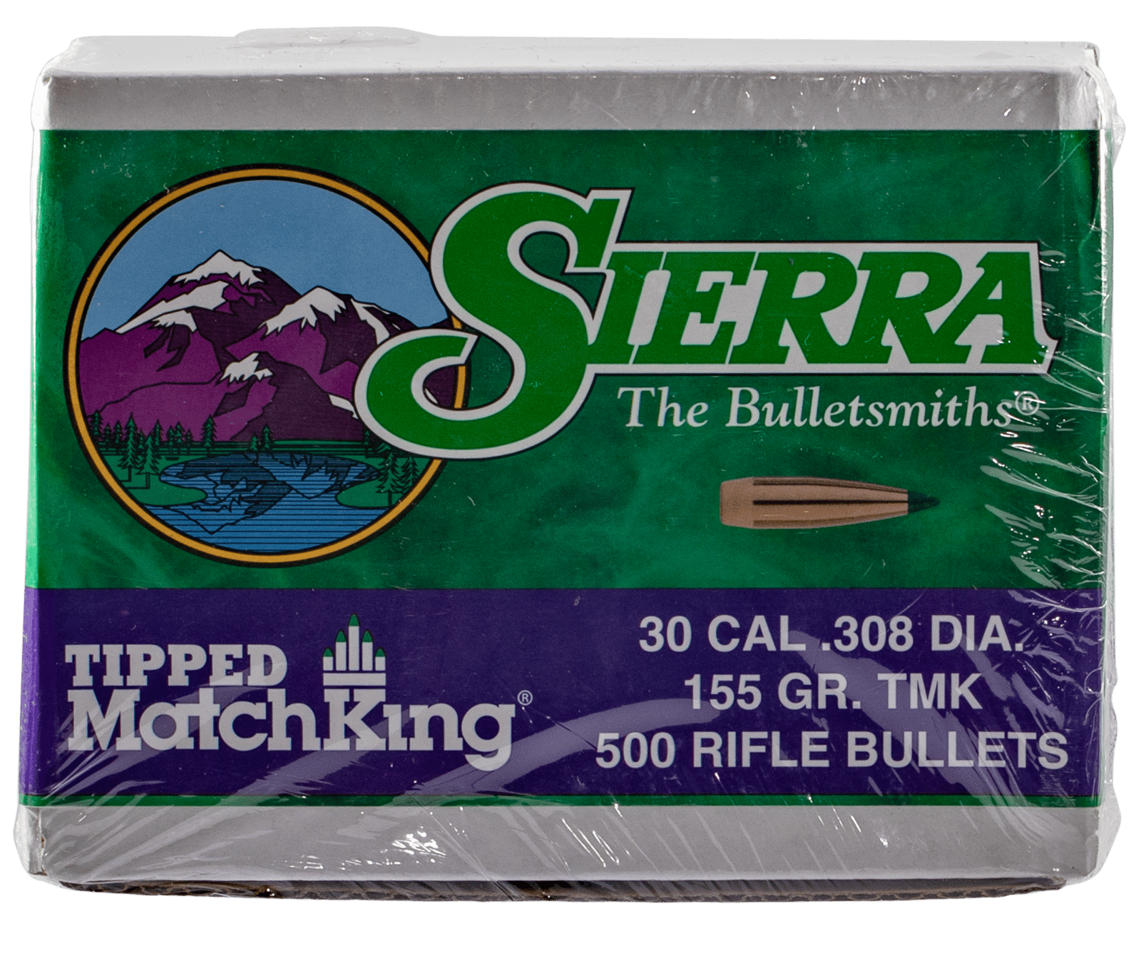 Sierra 7755C Tipped MatchKing  30Cal 155gr Tipped MatchKing 500/Box