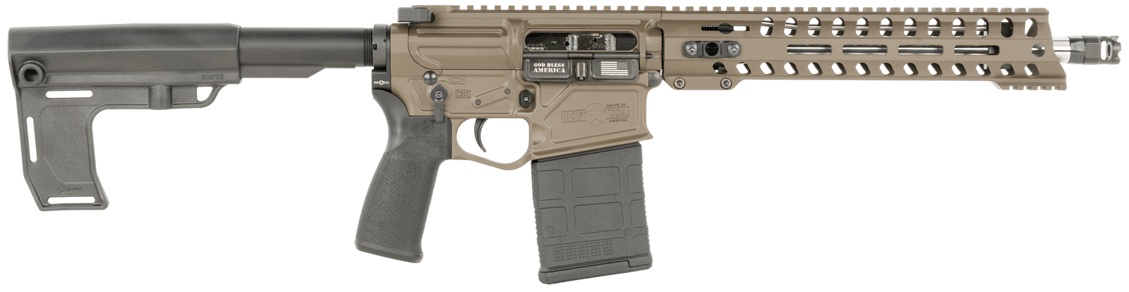 Patriot Ordnance Factory 1741 Rogue  308 Win 20+1 12.50" Patriot Brown Cerakote