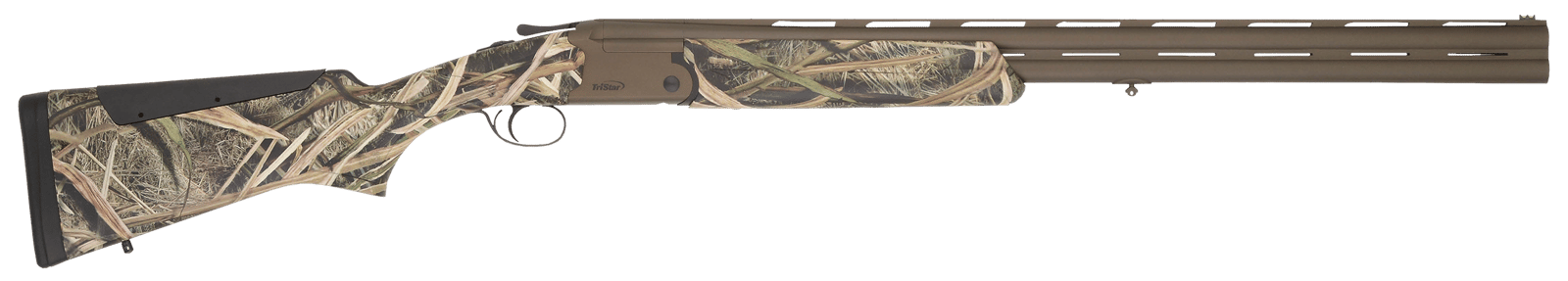 TriStar 35221 Hunter Mag II  12 Gauge 3.5" 2rd 28" Chrome-Lined, Midnight Bronze Barrel/Re, Mossy Oak Shadow Grass Blades Furniture, Fiber Optic Sight, 5 Ext. Chokes