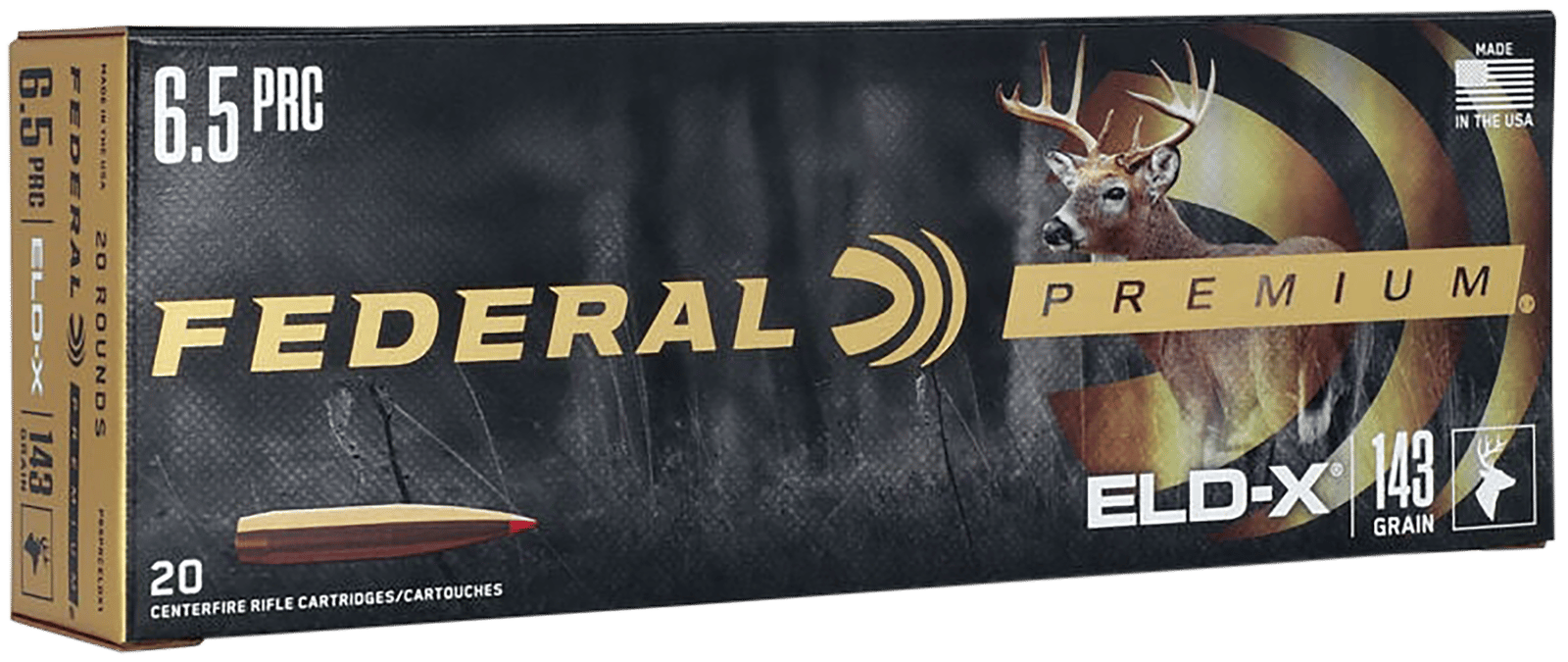 Federal P65PRCELDX1 Premium ELD-X 6.5PRC 143gr 20 Per Box/10 Case