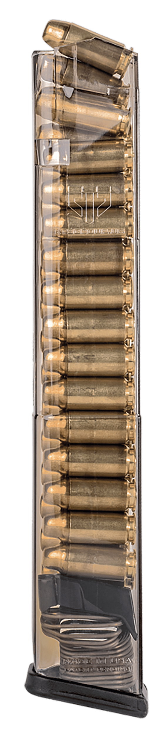 ETS Group SMKGLK22210 Pistol Mags  30rd Extended 40 Cal Compatible w/Glock 22/23/24/27/35 Smoke Polymer
