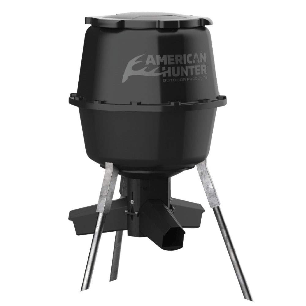 American Hunter AH225GRAV Gravity Feeder w/Nesting Hopper 30 Gallon Capacity Black