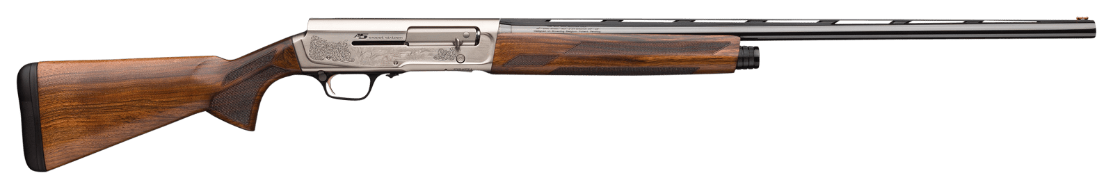 Browning 0118205005 A5 Ultimate Sweet Sixteen 16 Gauge 2.75" 3+1 26" Blued, Satin Engraved Rec, Grade III Turkish Walnut Stock, Fiber Optic Sight, Invector-DS Chokes