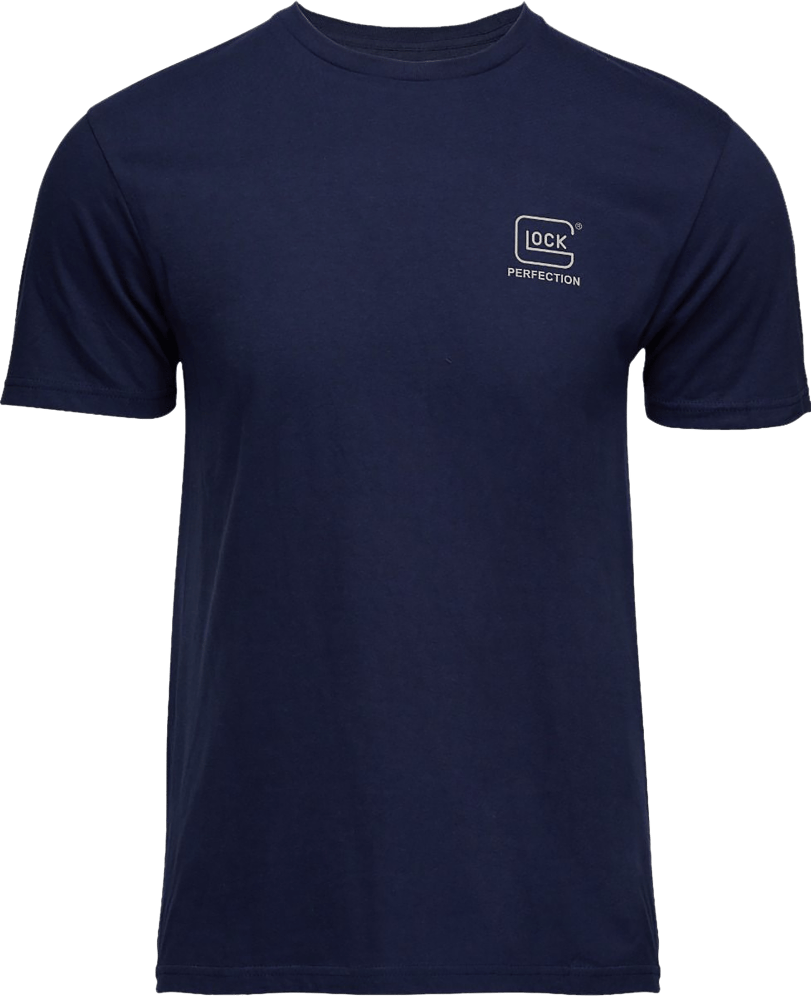 Glock AP96195 Glock Strong Tee Navy Ringspun Cotton Short Sleeve Large