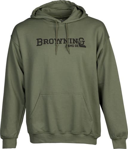 BROWNING HOODIE BRANDED BUCK MARK GREEN LARGE