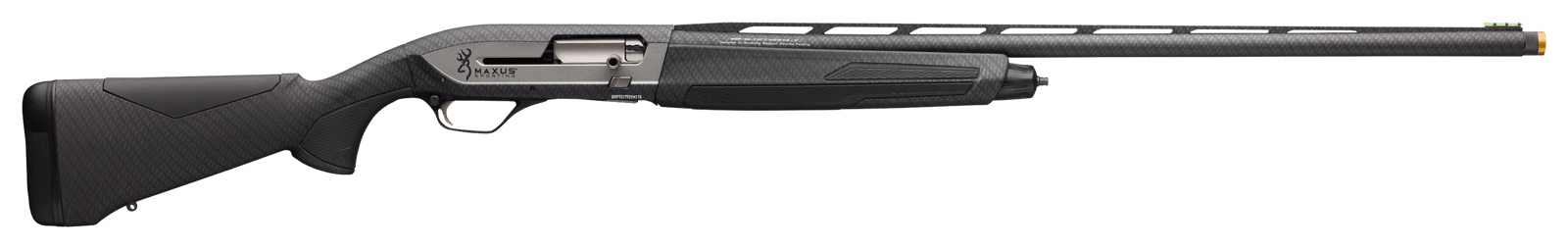 Browning 011708303 Maxus II Sporting 12 Gauge with 30" Barrel, 3" Chamber, 4+1 Capacity, Carbon Fiber Dipped Metal Finish & Hydrographic Dip Carbon Fiber Black Synthetic Stock Right Hand (Full Size)