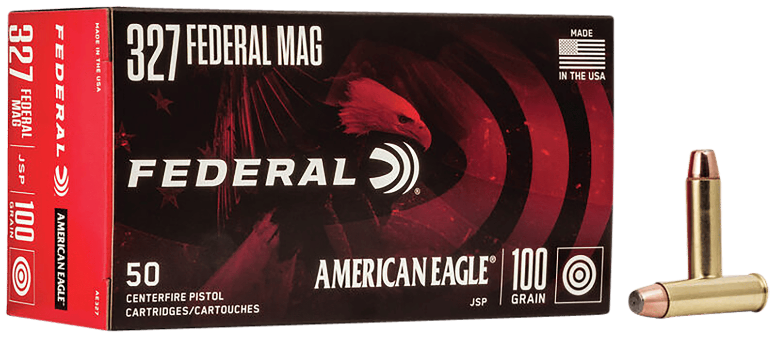 Federal AE327 American Eagle Handgun 327FederalMag 100gr Soft Point 50 Per Box/20 Case