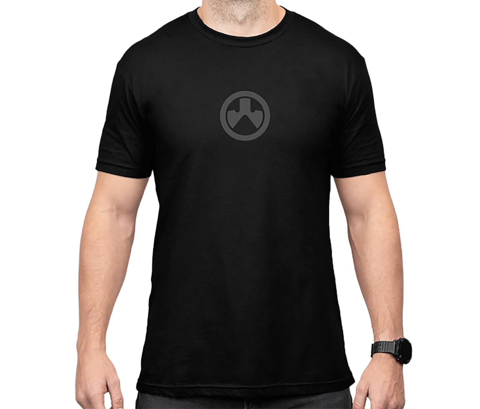 Magpul MAG1115-001-L Icon Logo Black Cotton/Polyester Short Sleeve Large