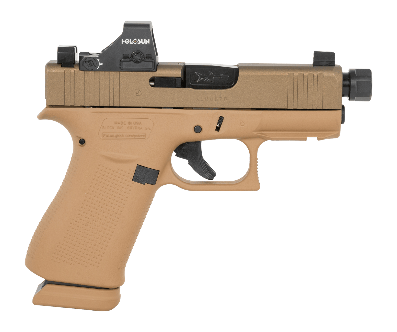 Glock UX4350204NR15ORNINO2 G43X 9mm Luger 15+1 3.41" Steel Serrated Slide Ambidextrous