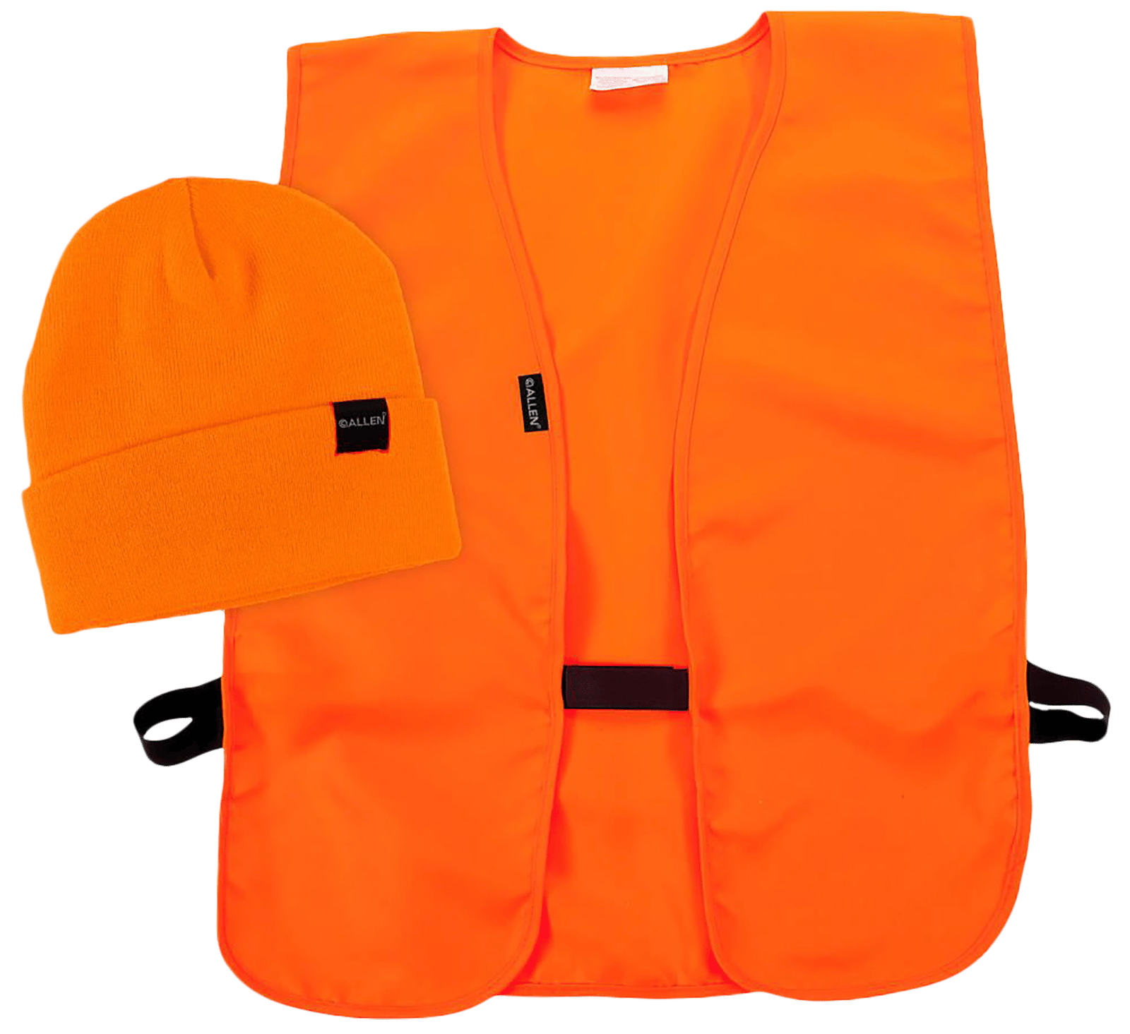 Allen 2394 Safety Vest&Cap Combo Orange Polyester