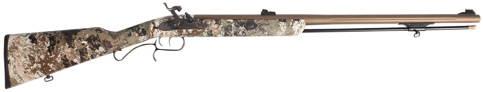 Traditions R3980525 ShedHorn 50 Cal Musket 26" Fluted, Stainless Barrel/Rec, Veil Wideland Synthetic Stock, Williams Fiber Optic Sights, Accelerator Breech Plug