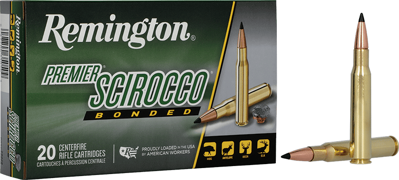 Remington Ammunition 29316 Premier Scirocco Bonded 7mmRemMag 150gr Swift Scirocco Bonded 20 Per Box/10 Case