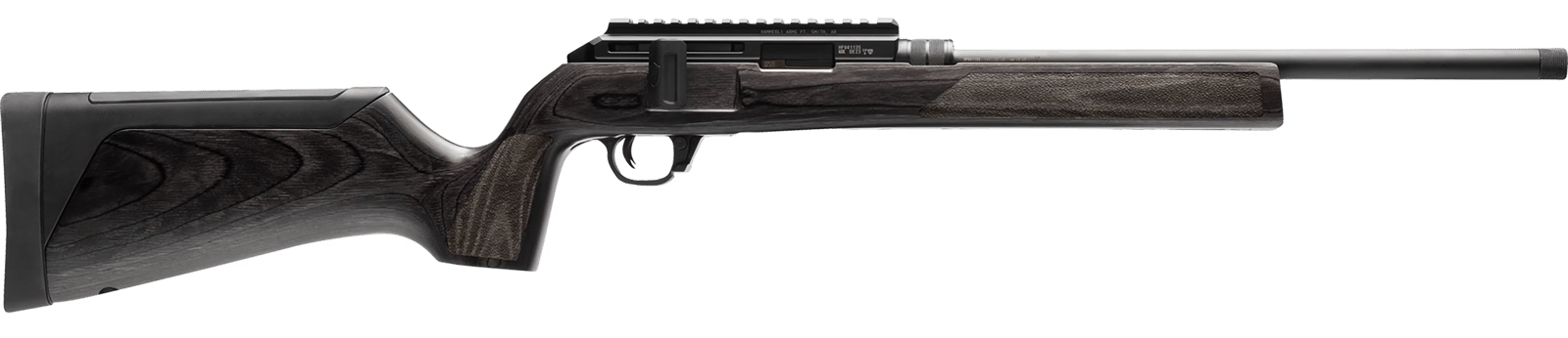 Hammerli Arms 5800300 Force B1 22 LR 10+1 16.10" Matte Black Steel Threaded Barrel, Picatinny Rail Black Steel Receiver, Adjustable All Weather Gray Wood Stock