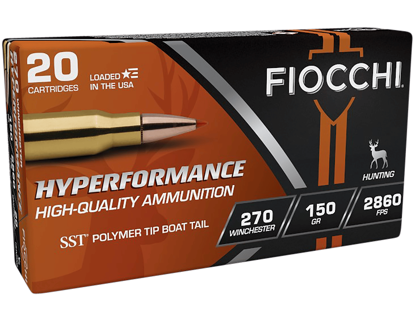 Fiocchi 270HSB Hyperformance 270Win 150gr Super Shock Tip 20 Per Box/10 Case