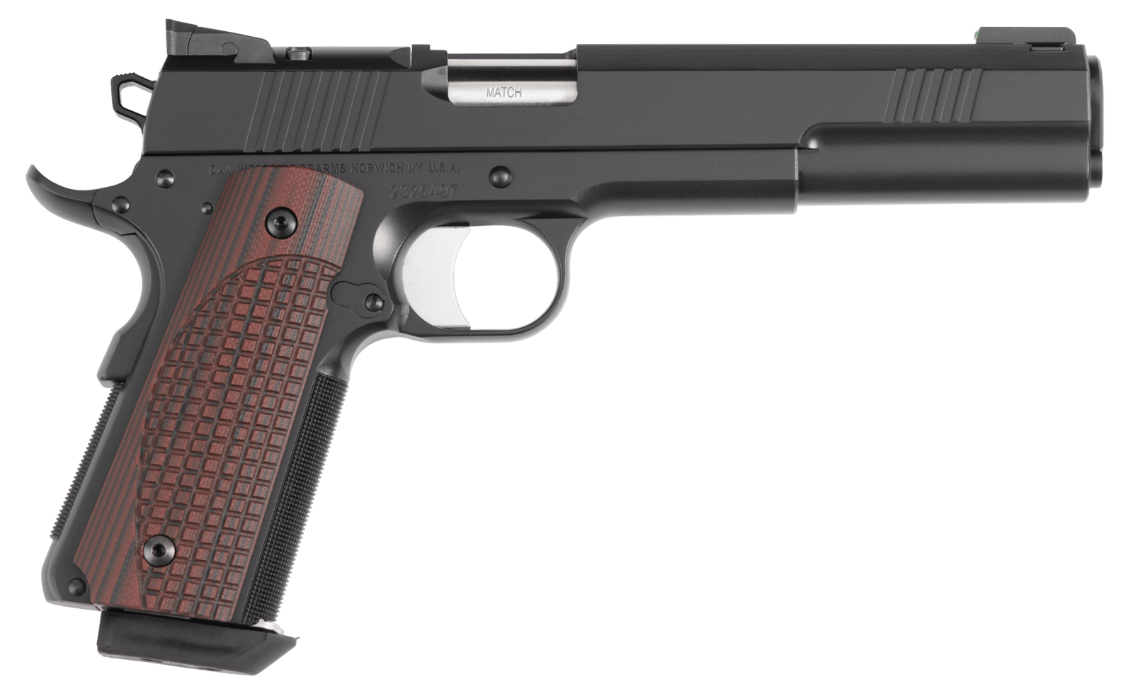 Dan Wesson 01793 Bruin 10mm Auto 8+1 6" Stainless Steel Barrel, Black Nitride Optic Ready/Serrated Steel Slide, Black Duty Stainless Steel Frame w/Beavertail, G10 Grip